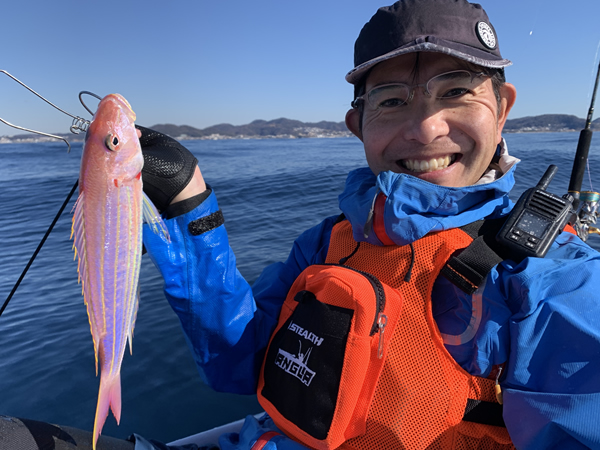 鎌倉、逗子沖の相模湾でイトヨリダイを釣った