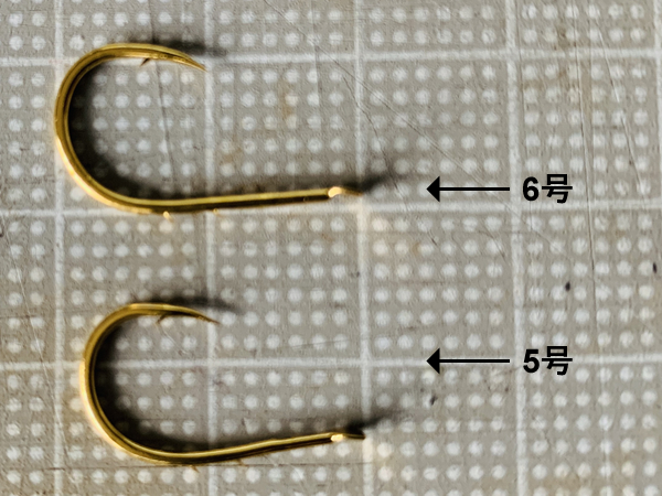 5号は少し小ぶりな針
