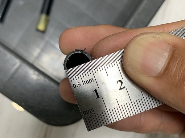 付け足すパイプの内径は9mm