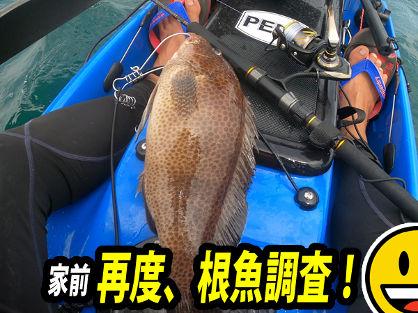 カヤックから根魚狙いの釣り