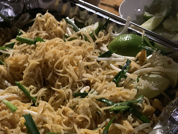 タイ人が作ってくれたパッタイが美味しかった