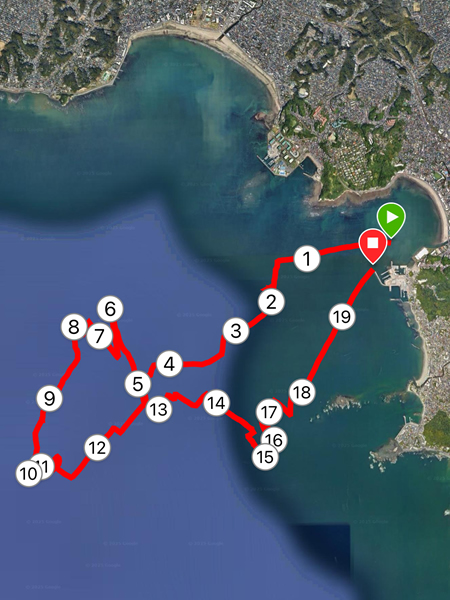 今回は約20kmの移動