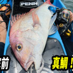 カヤックから真鯛を釣る